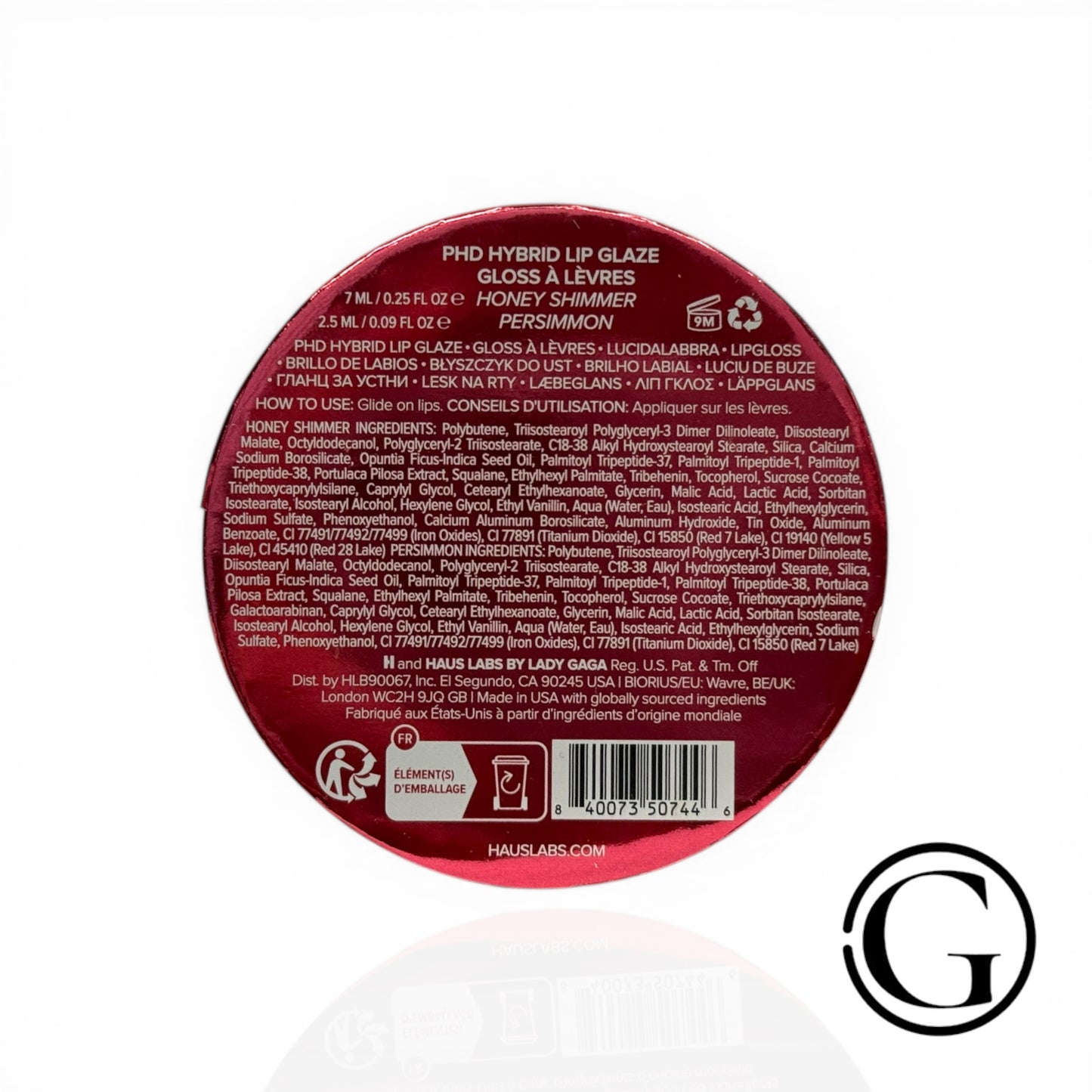Haus Labs PHD Hybrid Innovation Plumping Lip Glaze Duo Shimmer & Persimmon