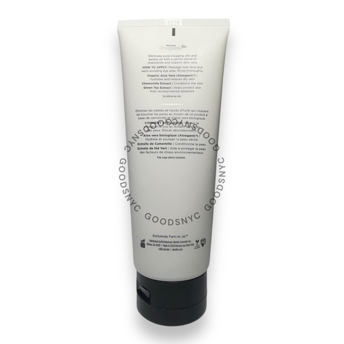 GOODSNYC Aloette Gentle Foaming Cleanser face wash, 6 oz