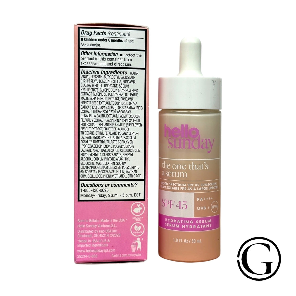 GOODSNYC Hello Sunday The One That's a Serum SPF 45 vitamin C brightening sunscreen
