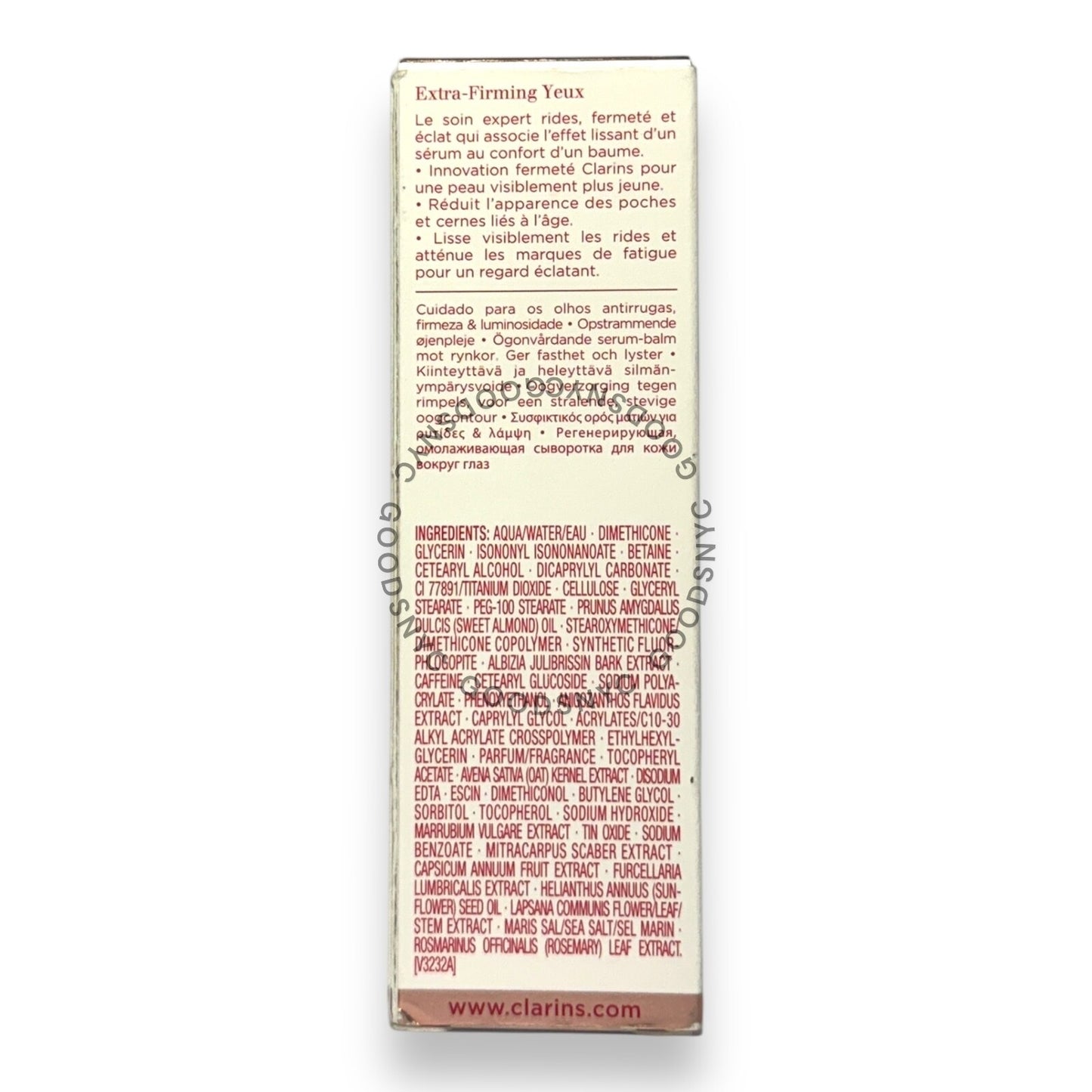 Clarins Eye Expert Wrinkles & Radiance All Skin Types 0.5 oz/ 15 ml