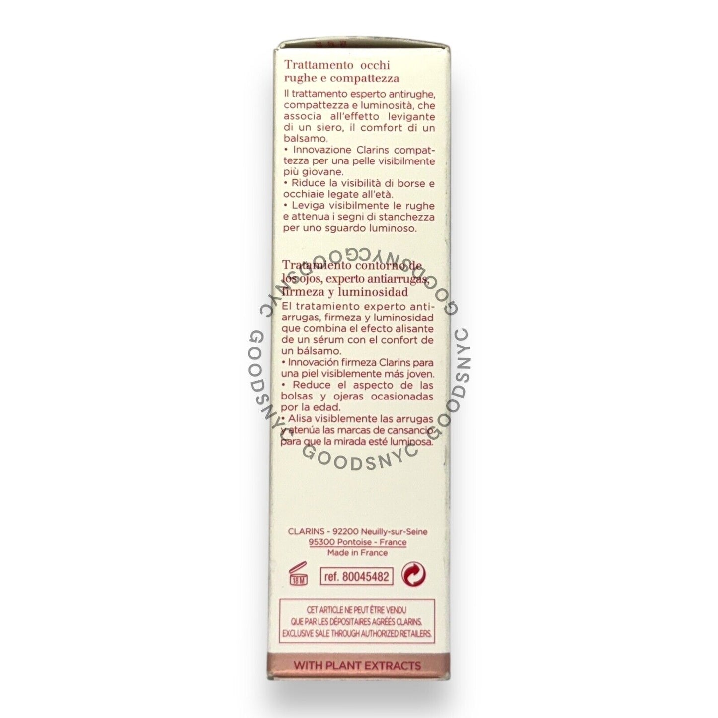 Clarins Eye Expert Wrinkles & Radiance All Skin Types 0.5 oz/ 15 ml