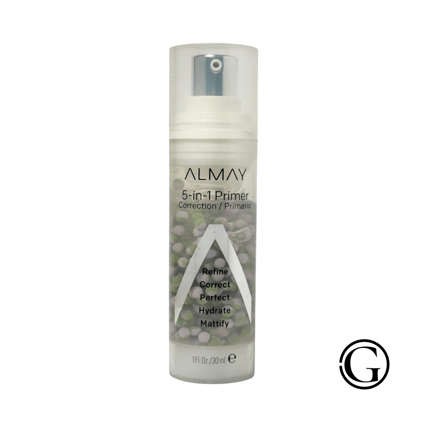 ALMAY Smart Shade & Correct Primer Lavender Green – color-correcting face primer with lavender and green tones.