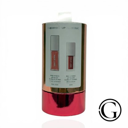 Haus Labs PHD Hybrid Innovation Plumping Lip Glaze Duo Shimmer & Persimmon