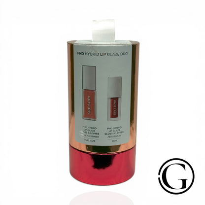 Haus Labs PHD Hybrid Innovation Plumping Lip Glaze Duo Shimmer & Persimmon