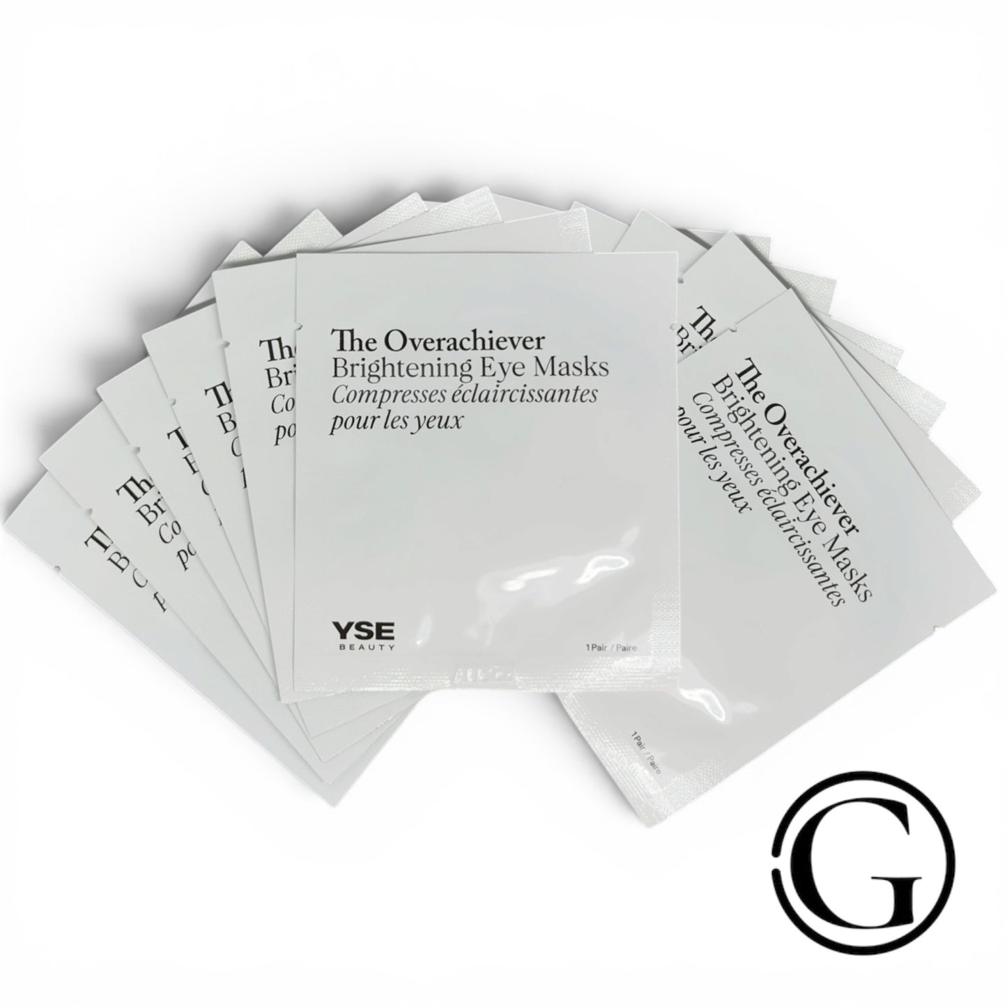 YSE Beauty The Overachiever Brightening & Depuffing Eye Masks — White