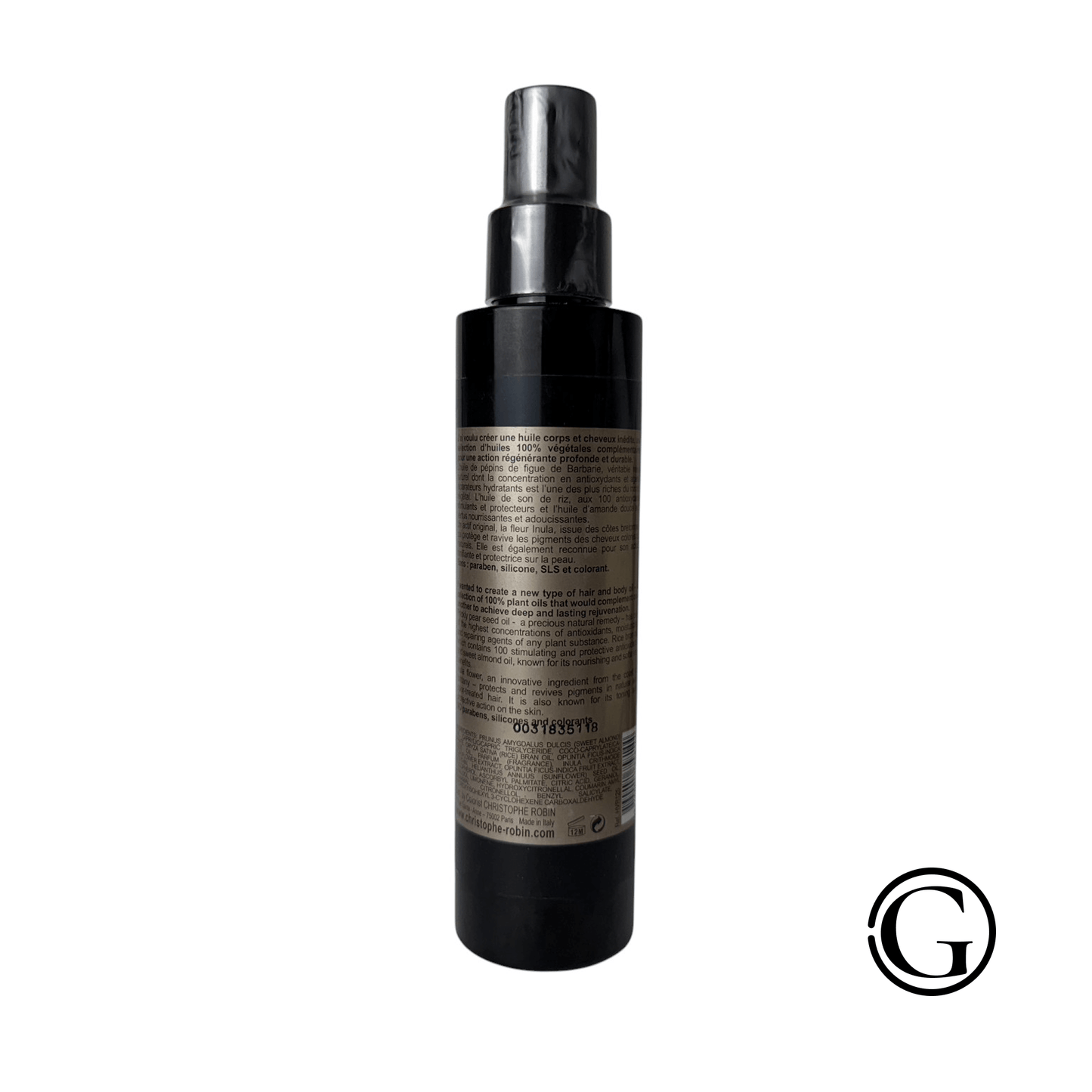 CHRISTOPHE ROBIN Regenerating Plant Oil