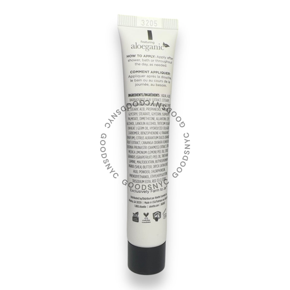 GOODSNYC Aloette Hand & Body Silk lightweight lotion travel size, 0.74 oz