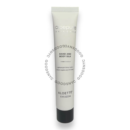 GOODSNYC Aloette Hand & Body Silk lightweight lotion travel size, 0.74 oz