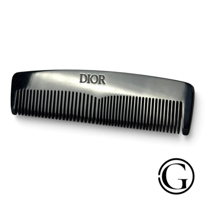 GOODSNYC Dior black pocket hair comb in navy leather sleeve, new in box, 5 in