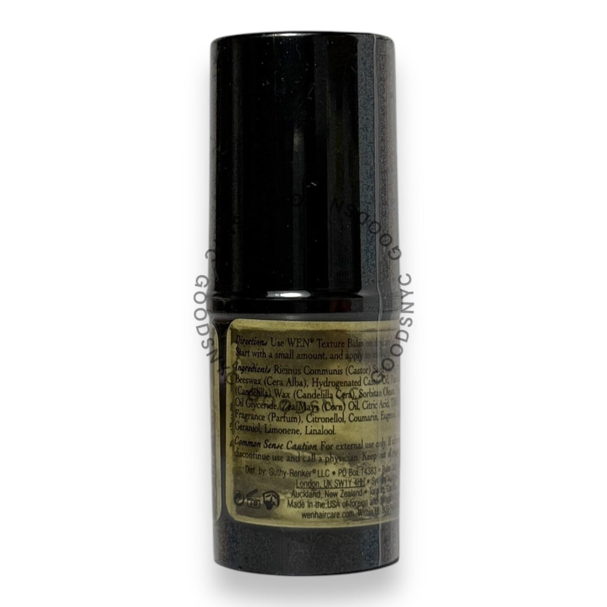 GOODSNYC Wen Sweet Almond Mint Texture Hair Balm styling cream, 10 g travel size