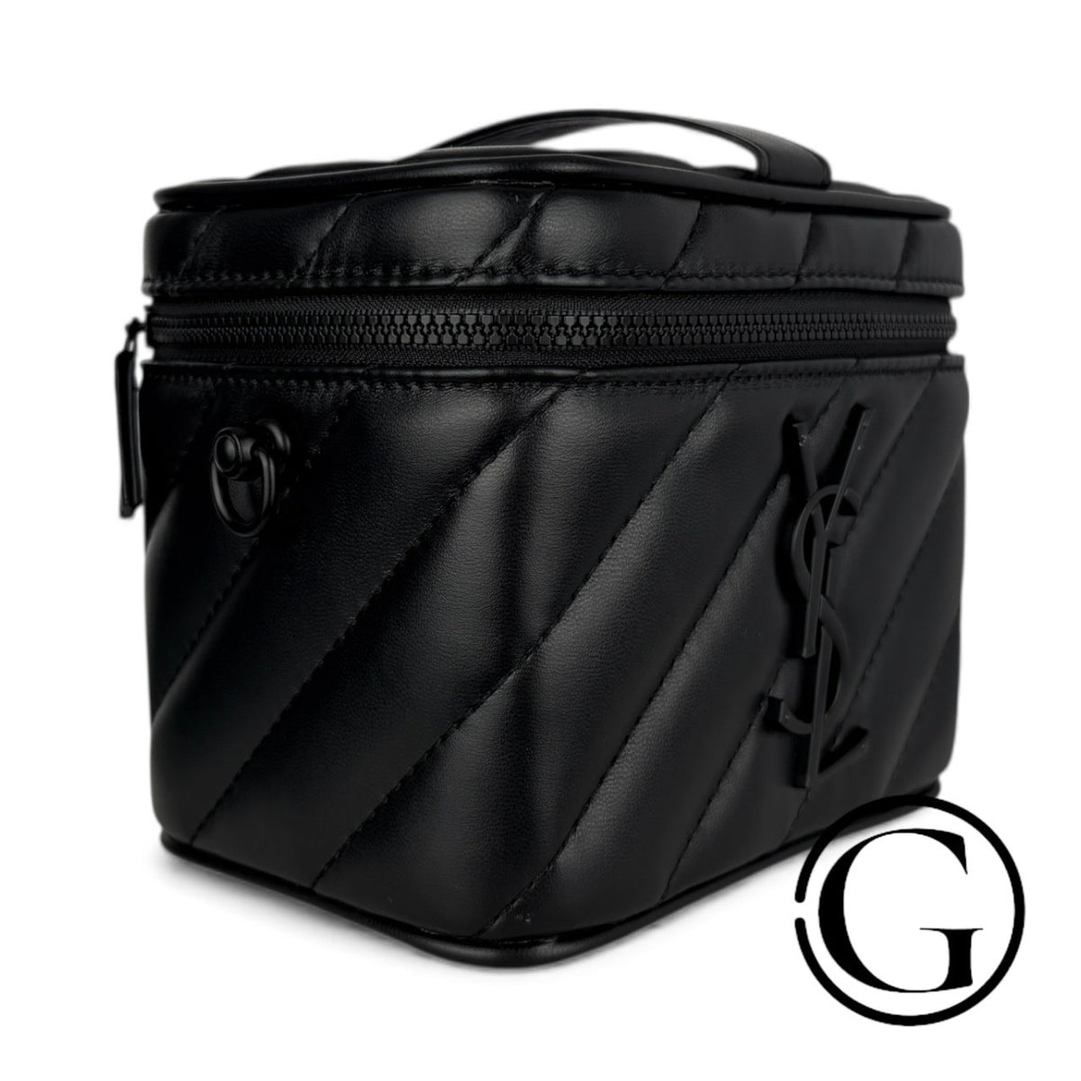 GOODSNYC YSL Beaute VIP vanity case converted bag in black, luxury makeup bag