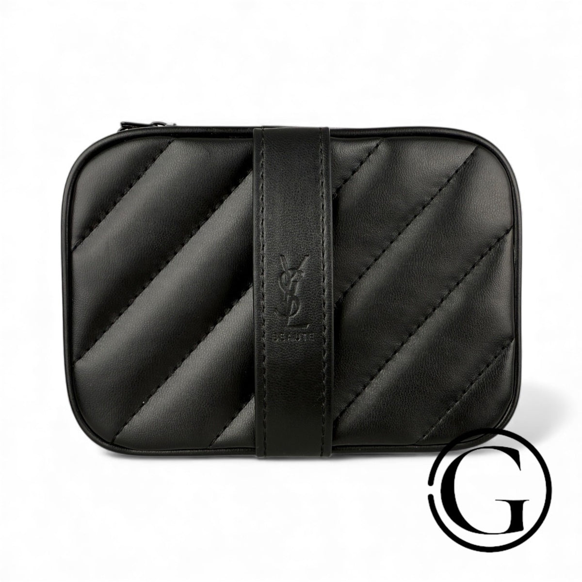 GOODSNYC YSL Beaute VIP vanity case converted bag in black, luxury makeup bag