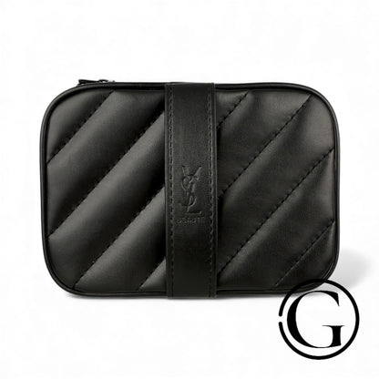 GOODSNYC YSL Beaute VIP vanity case converted bag in black, luxury makeup bag