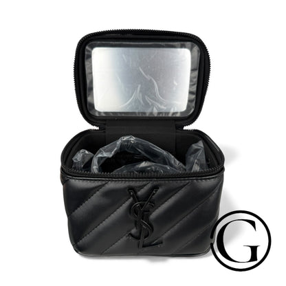 GOODSNYC YSL Beaute VIP vanity case converted bag in black, luxury makeup bag