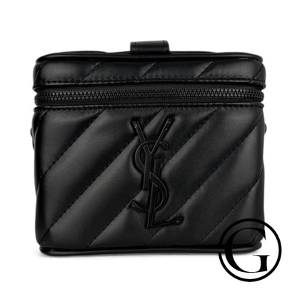 GOODSNYC YSL Beaute VIP vanity case converted bag in black, luxury makeup bag
