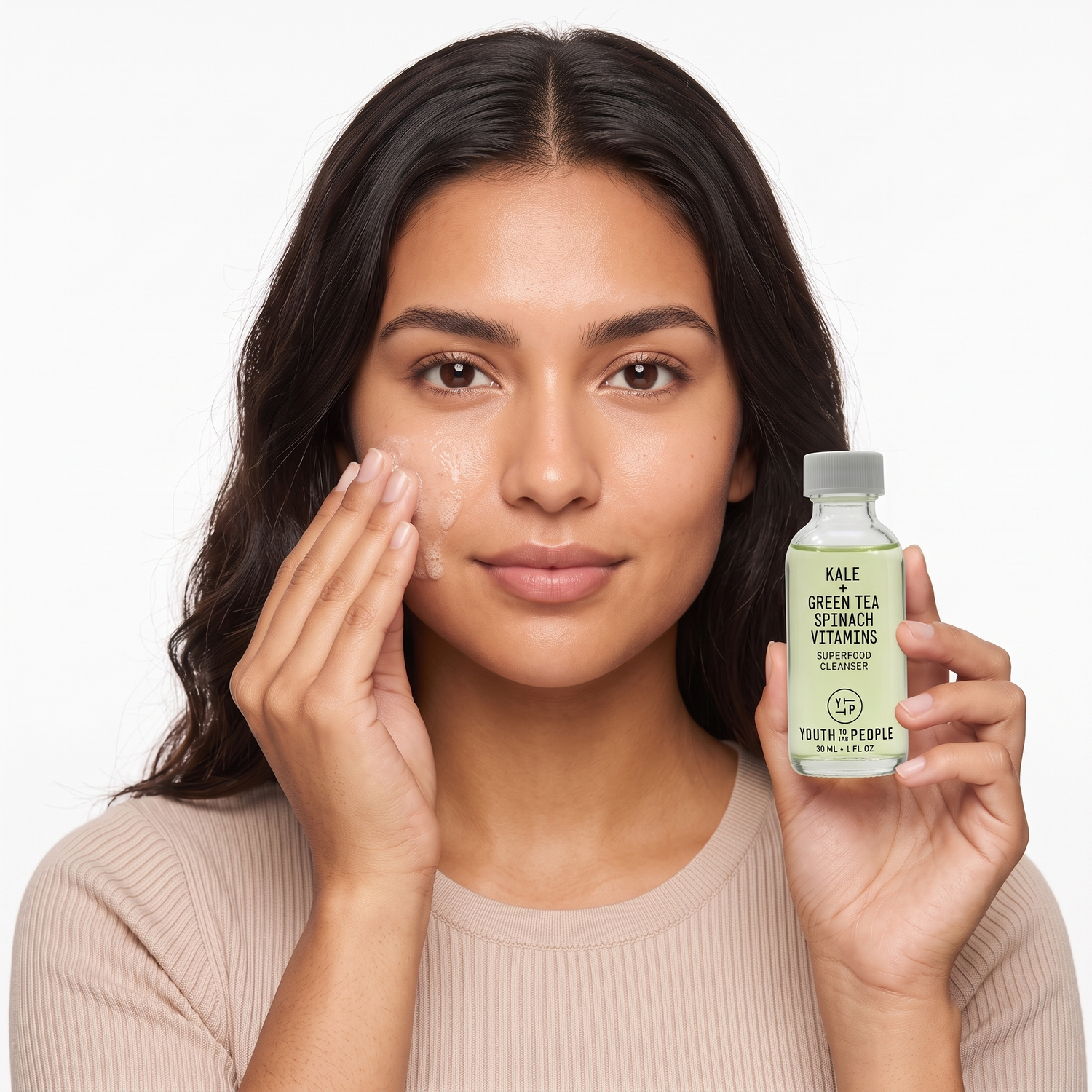 Who should try Youth To The People Superfood Cleanser — model cleansing