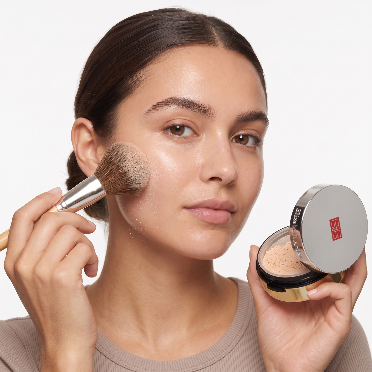 Who should try Elizabeth Arden Pure Finish Mineral Powder Foundation — model dusting powder