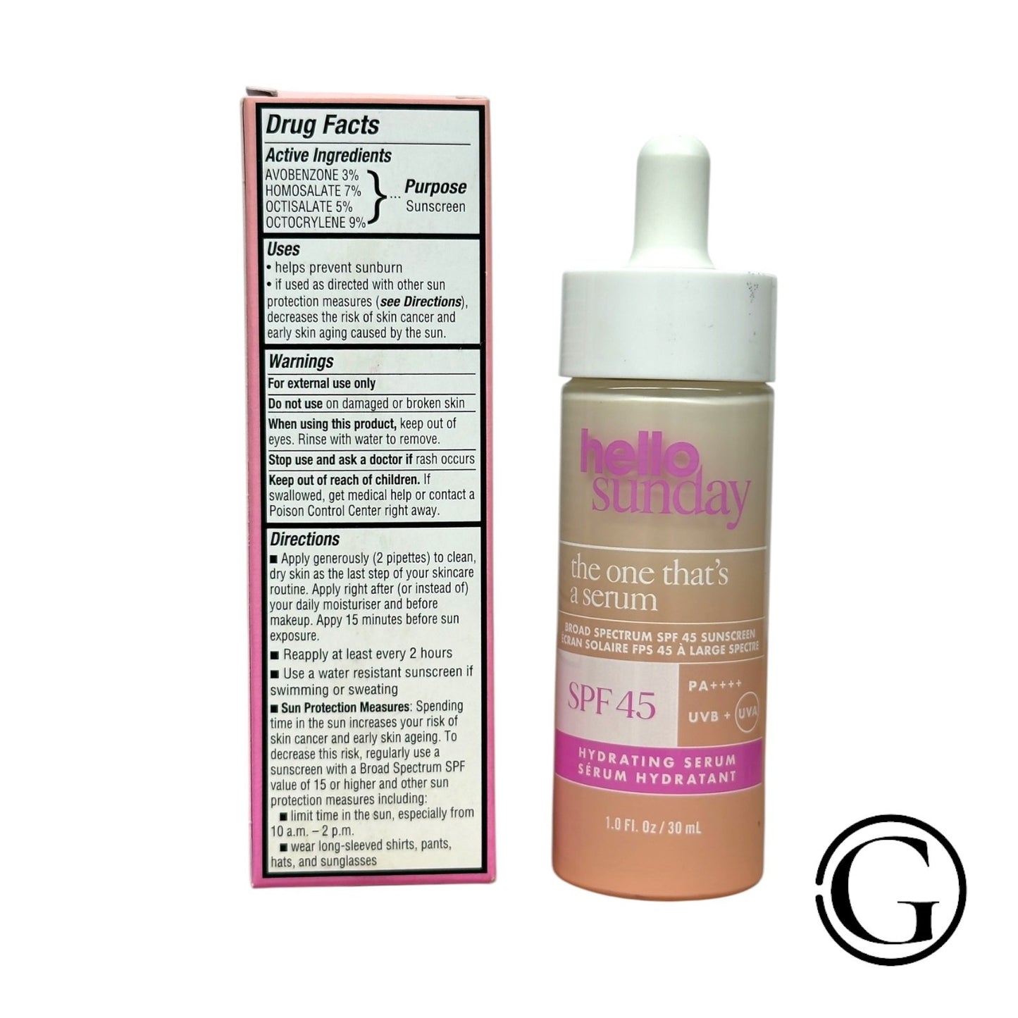 Hello Sunday The One That's a Sérum SPF 45 Hydratant & Éclaircissant Vitamine C