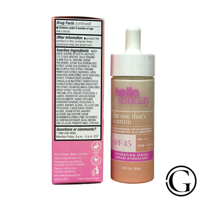 Hello Sunday The One That's a Sérum SPF 45 Hydratant & Éclaircissant Vitamine C