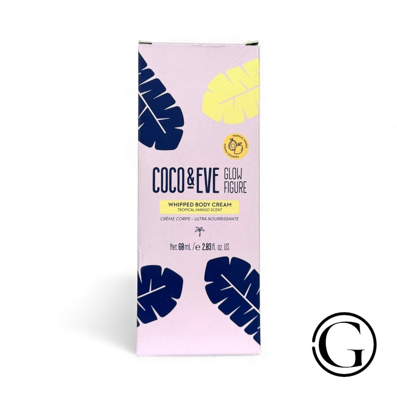 Coco & Eve Glow Figure Whipped Body Cream Tropical Mango Scent 2.03 oz