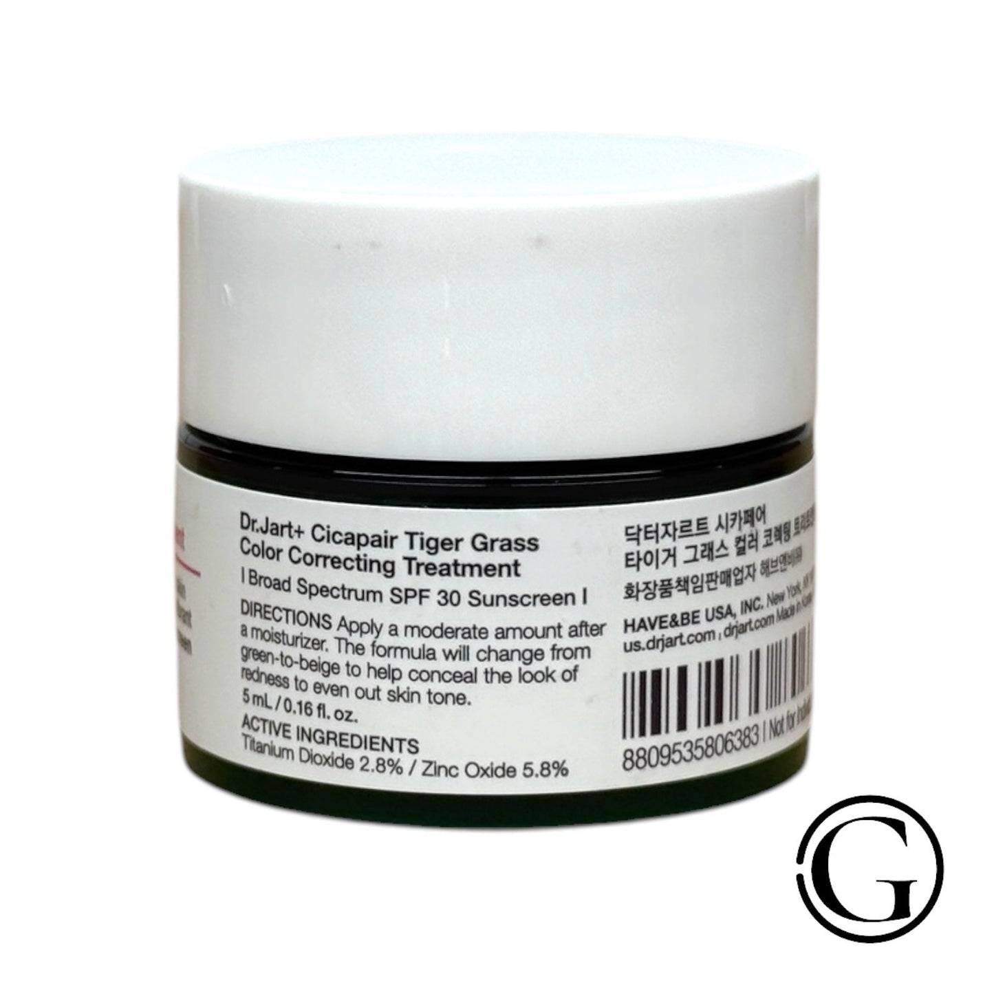 Dr. Jart+ Cicapair Tiger Grass Color Correcting Treatment SPF 30 — 5 ml