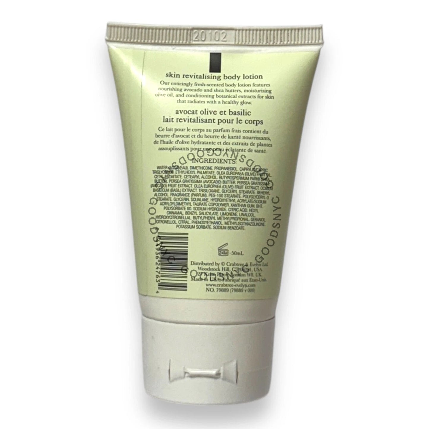 Crabtree & Evelyn Avocado Olive & Basil Skin Revitalising Body Lotion 1.7 fl oz/ 50 ml